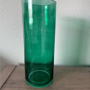 Elegant Green Glass Vase